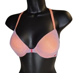 JOSIE NATORI T-back Front Close Mesh Bra!